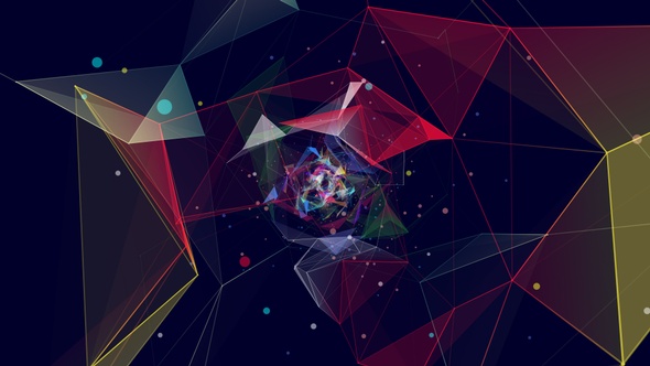 VJ Dancing Colorful Laser Show Plexus Background