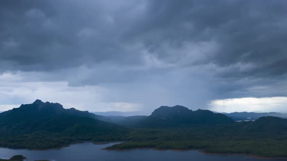 Rain storms and black clouds. alt