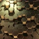 Abstract Golden Hexagonal Geometric Surface - VideoHive Item for Sale