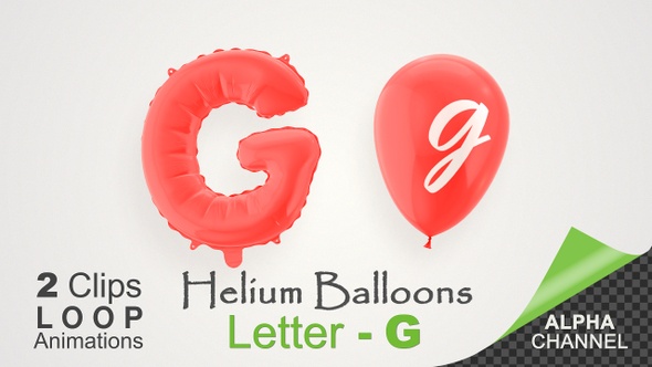 Balloons With Letter – G