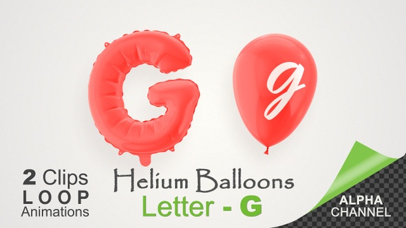 Balloons With Letter – G alt