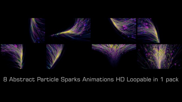 Abstract Particle Spark Rays Pack