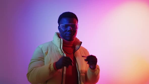 Hey you Choice Approval Man Pointing Neon Light alt