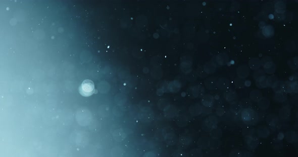 Bubbles Rising In Water Against Blue Background alt