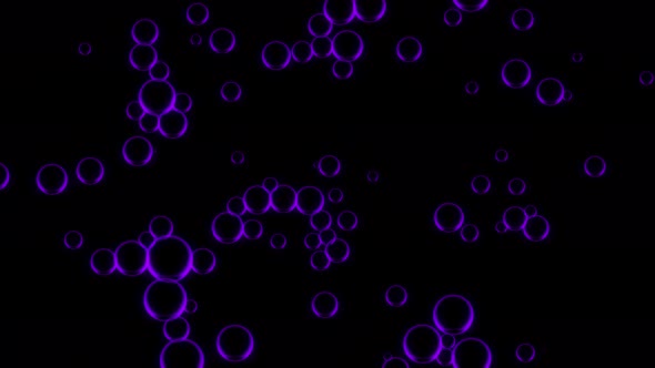 Oil purple drops moving in water alt