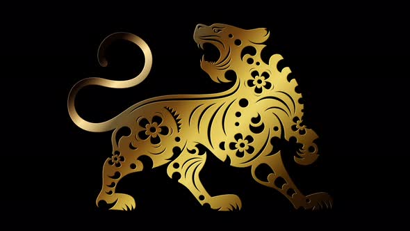Chinese Astrological Sign Year Of The Tiger Icon alt