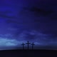 Three Crosses on the Hill and Clouds Moving - VideoHive Item for Sale