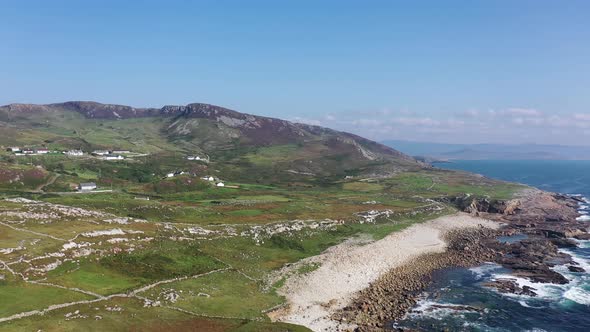 Aerial View of the Beach By Falcorrib South of Dungloe County Donegal  Ireland alt