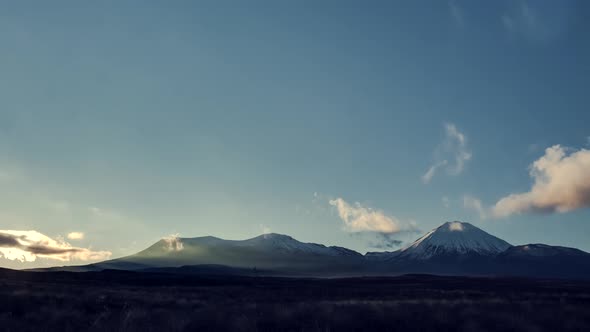 Tongariro National Park at daybreak