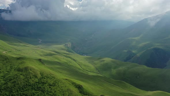 Summer Landscape in Caucasus Mountains