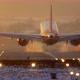 Commercial Airplane Landing at Sunset - VideoHive Item for Sale