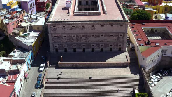 AERIAL: Guanajuato City, Mexico (Panning Up) alt