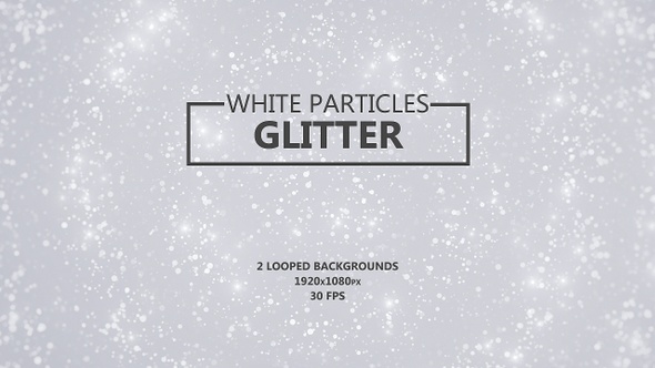 White Glitter Particles alt