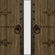 Old Wooden Door Opening On Transparent Background - VideoHive Item for Sale