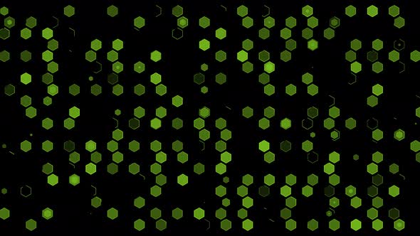 Green Hexagon Change Animation