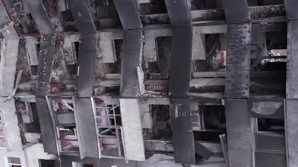 Vertical Video of the Destruction in Borodianka Ukraine During the War alt