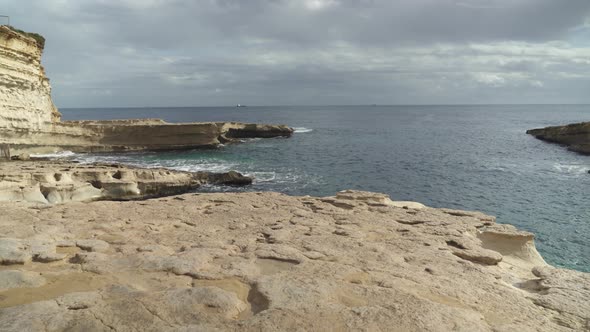 St Peters Pool Located Near Marsaxlokk Village on the South Eastern Part of Malta Island
