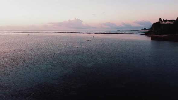 2.7K Bali Nusa Dua Beach Sunrise Aerial alt