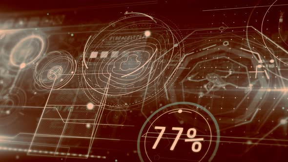 Abstract Digital Data Space Of Geolocation 4K alt