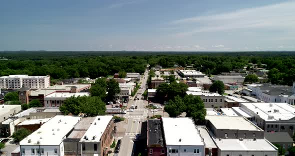 Aerial video of downtown Carrollton, GA., Stock Footage | VideoHive