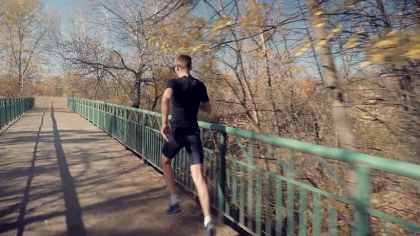 Running Man Healthy Lifestyle.Runner Jog Exercise.Sport Recreation Fitness Workout.Jogger Cardio Run alt