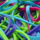 Colourful multi coloured elastic rubber bands - VideoHive Item for Sale