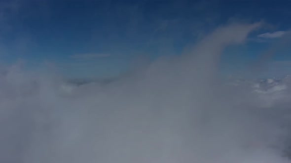 Aerial View of Clouds at Sunrise alt
