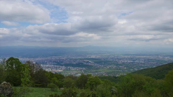 Clouds over the city