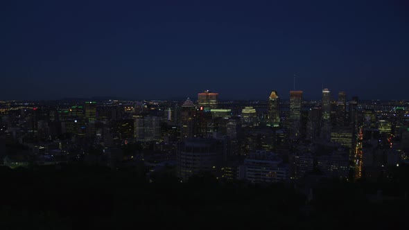 Downtown Montreal, at night alt