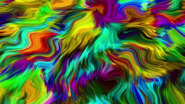 Abstract colorful animation .Multicolor liquid background.Beautiful digital painting movie