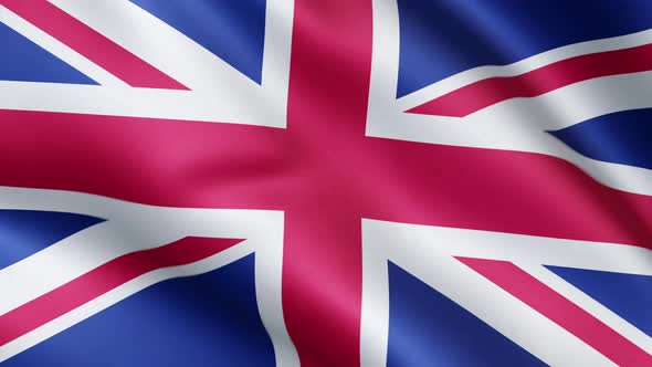 British flag | Flag of UK \ United Kingdom | UHD | 60fps alt