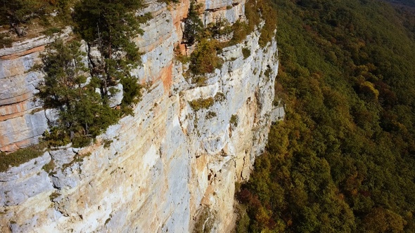 Flying over the mountain