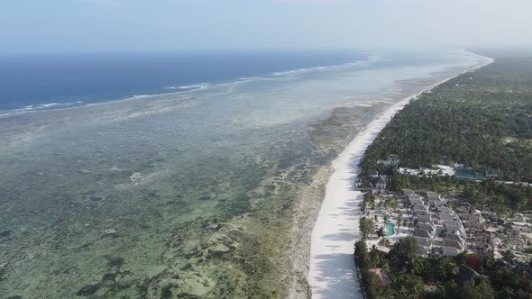 Zanzibar Tanzania  Aerial View of the Indian Ocean alt