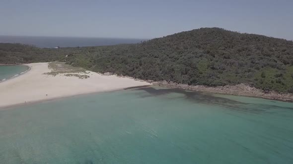 Fingal Bay, Shoal Bay, Port Stephens, New South Wales 4K Aerial Drone Footage