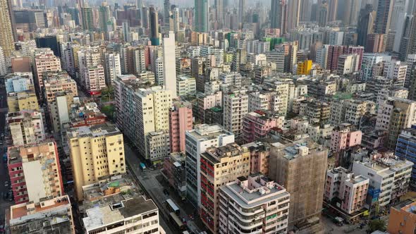 Top View of Hong Kong City