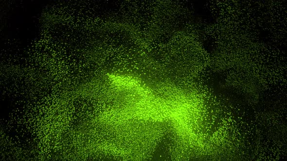 Abstract patterns of green sand alt