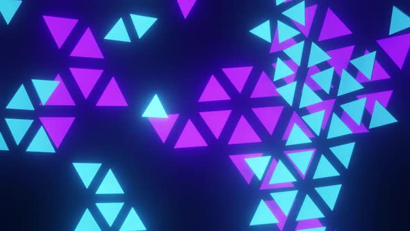 Glowing Purple And Blue Triangles alt