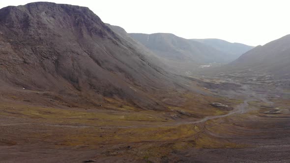 An Attractive Landscape View From Top of Cliff in the Khibiny Mountains
