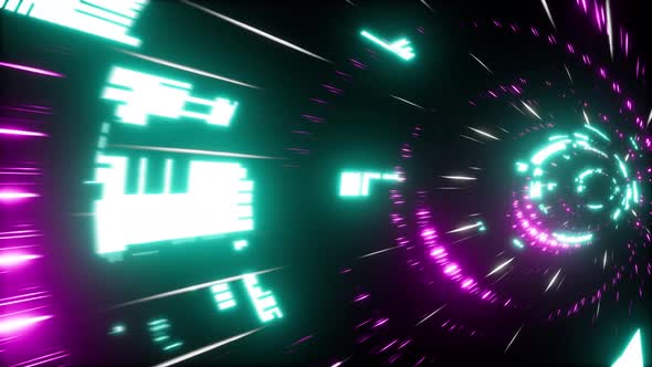 Cyberpunk Scifi Tunnel 4K 04(Side View) alt