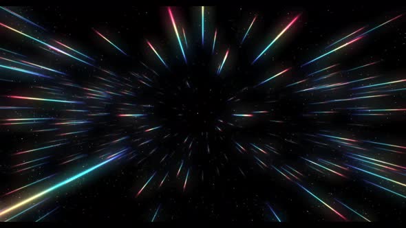 Hyper Space Stars Motion Loop Background