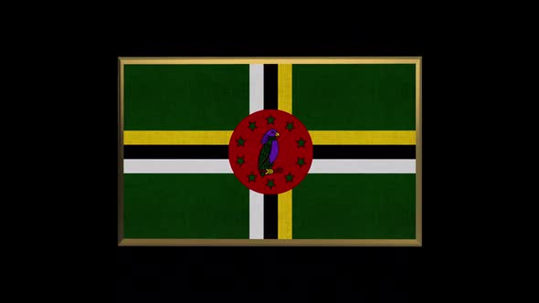 Dominica 3D Flag alt