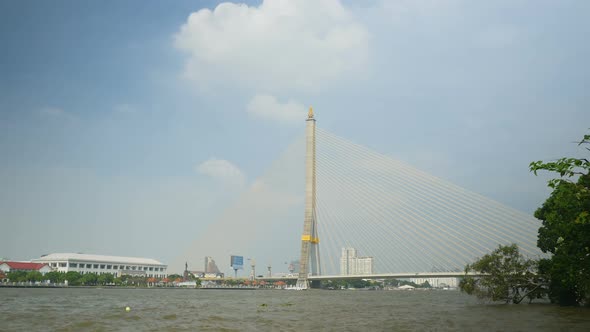 Thailand, Bangkok, Bridge, River