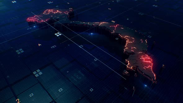 Vietnam Map 4k Loop alt