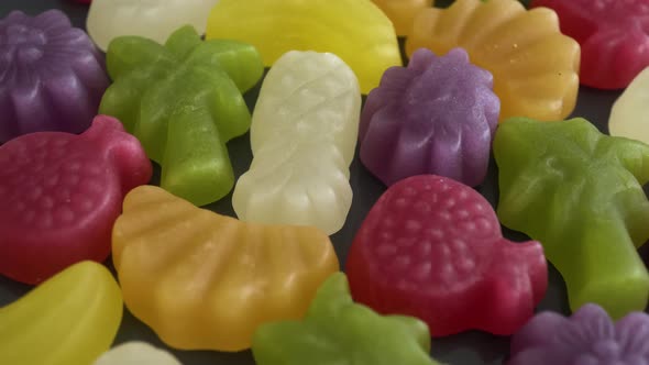Jelly Candies In The Form Of Fruit