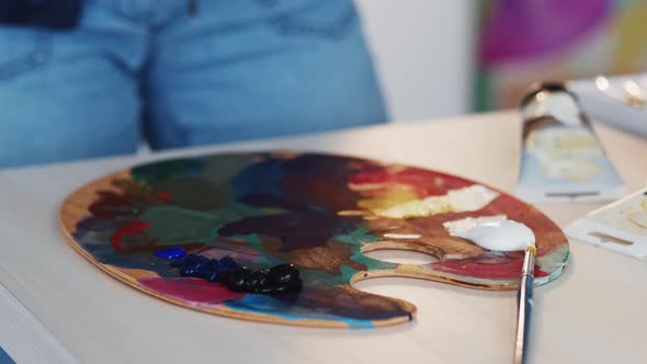 Painter Palette Artist Supplies Hand Oil Set 2 alt