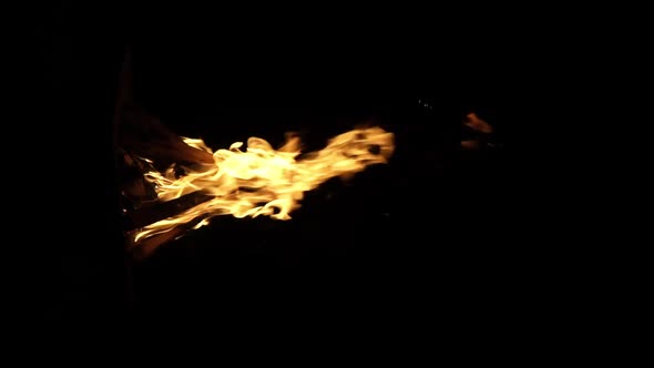 Fire Flame Isolated Black Isolated Background Beautiful Orange alt
