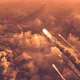 Meteors Flying Over the Clouds 4k - VideoHive Item for Sale
