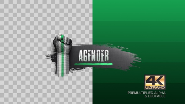 Agender Gender Sign Background Animation 4k