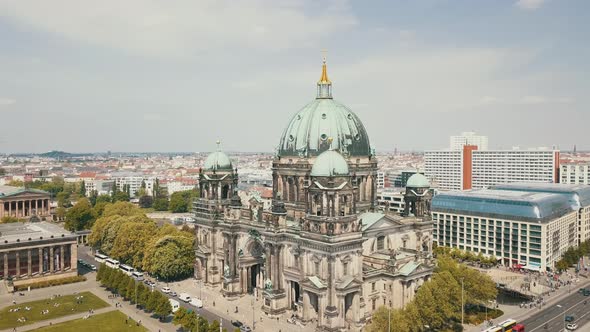 Slide and Pan Footage of Berliner Dom