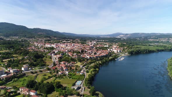 Tuí and River Minho, Spain alt